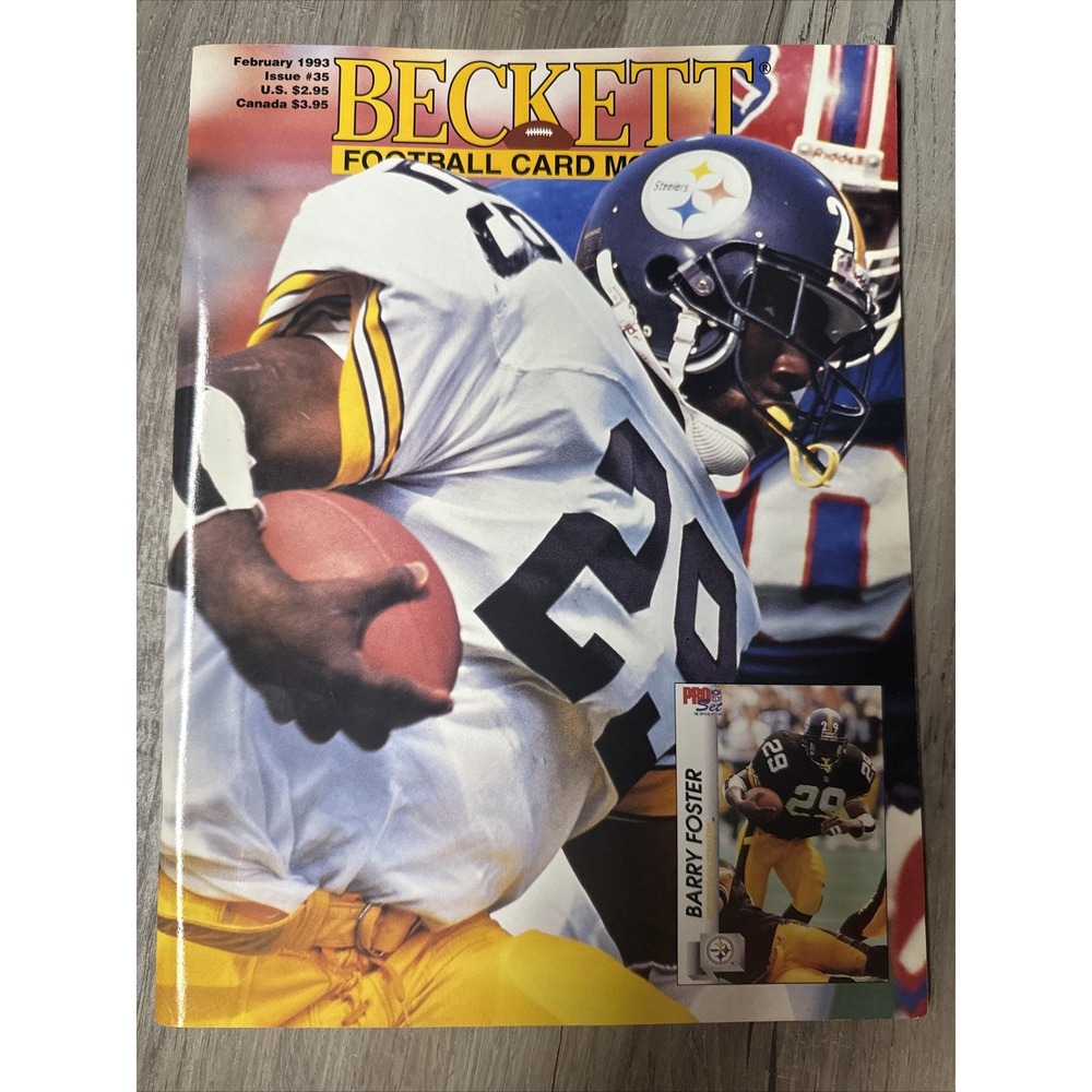Beckett Feb 1993 #35 Barry Foster Cover – Vintage Football Card Magazine